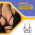 thumbnail image 3 of Brassiere Material Premium Cupsess Lencería Firfieza Apasionada Misterioso Dulce Regalo Romántico Atmósfera Moda Cupless Bras Oscuro Púrpura Speravity XX000635-06, 3 of 6