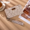 thumbnail image 6 of Wrangler Black Daisy Wallet for Women Bifold Credit Card Wallet Large Women's Wallets Ladies Cash Wallet with ID Window RFID Lining Card Cases Money, Khaki, 6 of 7