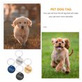thumbnail image 4 of 4Pcs Round-shaped Pet Name Tags Stainless Steel Pet Collars Cat Tags Puppy Tags, 4 of 8