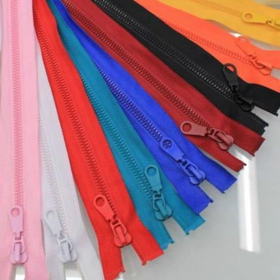10pcs Factory Supply Zipper Open Ended Zip Plastic Teeth 60cm Resin