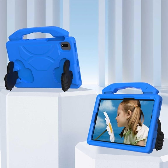 HCTian Kids Case Compatible with Samsung Galaxy Tab A 10.1 2019 Model(SM-T510/T515), Lightweight EVA Kid Friendly Shockproof Cute Protective Case, with Handle Stand Heavy Duty Cover