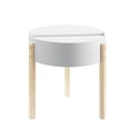 thumbnail image 2 of Mesa Auxiliar Redonda de Madera Acme Bodfish con Almacenamiento Oculto, 2 of 5