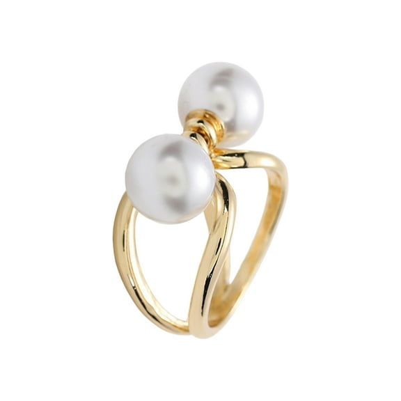 Mightlink Stylish Geometric Silk Scarf Buckle Faux Pearl Light Luxury Exquisite Trendy Belt Scarf Buckle Outfit Accessory