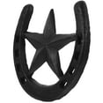 thumbnail image 2 of Clispeed Black Horseshoe Wall Decor with Star Sturdy Metal Hanging Ornament for Home Indoor Outdoor, 2 of 12
