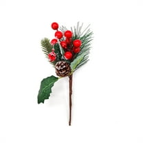 Artificial Flowers for christmas Red Berry Picks Stems Crafts Branch Christmas Wreath Holly Artificial Branches Tiny Picks Floral Picks for Christmas Flower Wreaths DIY Xmas Gifts