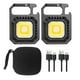 thumbnail image 1 of Trabajo 2x COB LED Mini Llaveros Linterna 500lm Lámpara de bolsillo impermeable (D), 1 of 6