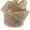 Flocked Natural, variant on 4" Jute Burlap Non-Wired Ribbon Flocked Natural 25 Yards