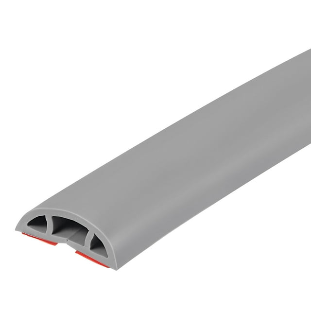 Uxcell Floor Cord Cover Cable Protector Cable Management for Home Office Grey 3.3 ft