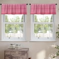 thumbnail image 2 of LALILO Kitchen Curtain Valance Art Oil Acrylic Art Canvas Rod Pocket Window Curtain 52"x 18" Set of 2, 2 of 5