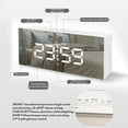thumbnail image 4 of Digital Alarm Clock Led Digital Electronic Mirror Alarm Clock Desktop Small Alarm Clock Students Special Children's Electronic Clock Digital Clock Large Display, 4 of 8