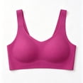 thumbnail image 6 of Women's Breathable Wireless Bra, Scarless Thin Underwear, Soft Support Large Bust Bra, No Underwire Pullover, Comfy Daily | TruBelle,Hot Pink XL, 6 of 6