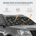 thumbnail image 5 of Uemuo Christmas Deers Printed 2 PCS Car Windshield Sun Shade, Auto Sun Heat and UV Rays Blocker, Foldable Automotive Front Window Sunshade Protector, 5 of 7