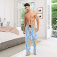 thumbnail image 7 of Seahorse and Bubble Men's Pajama Pants with Pocket Lounge Pants Pajama Sleep Pant Pj Comfortable, 7 of 7