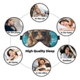 thumbnail image 7 of Cauagu Hawaiian Swimming Lion Print Sleep Eye Mask, Blindfold Eye Sleep Shade Cover with Elastic Strap/Headband Eye Cover Eyeshade for Night Sleeping/Travel Nap, 7 of 7