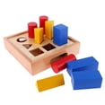 thumbnail image 3 of Juegos Educativos Montessori Formas Geométricas Matemáticas Sensorial Bloque Juguete de para Bebés Soledad Montessori Juguete, 3 of 10