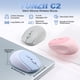 thumbnail image 2 of Mouse inalámbrico YUNZII C2 de silicona 2.4GHz 1600 DPI azul, 2 of 7