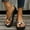 Beige, variant on Patlollav Womens Woman Rhinestone Slope Heel Open Toe Bow-Knot Slippers Clip-Toe Shoes Comfy Sandals