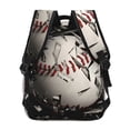 thumbnail image 5 of Defioc Baseball Breaking Glass Pattern Laptop Backpack,Travel Backpack Outdoor Activities Bag Daypack for Travel Hiking Shopping Daily, 5 of 5