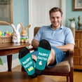 thumbnail image 7 of Funny Happy Easter Bunny Socks-Unique Gag Gifts for Men Women Teen Boys - Easter Valentines Christmas Birthday Gifts for Him Men Boyfriend Stocking Stuffer, 7 of 7