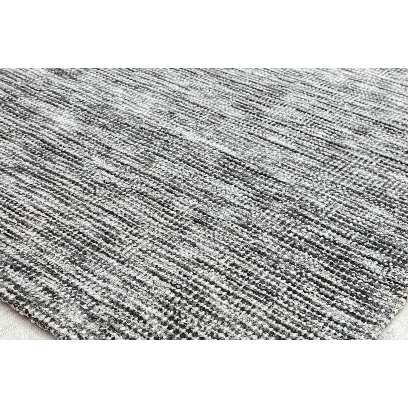 Rugs America RW10C Charcoal Solid Bohemian Black Area Rug, 5’0”x7’0” Ideal for Living Room, Bedroom, Dining Room and More