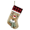 thumbnail image 2 of Wzzjkit Christmas Stocking Classic Large Stockings Santa, Snowman, Reindeer Xmas Character Christmas Socks for Family Holiday Christmas Party Decorations, 2 of 7