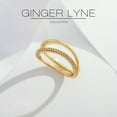 thumbnail image 6 of Thin Wedding Band Set for Women Sterling Silver CZ Eternity Bands Stackable by Ginger Lyne, 6 of 6