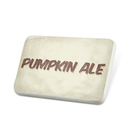 Porcelein Pin Pumpkin Ale Beer, Vintage style Lapel Badge –