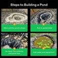 thumbnail image 4 of Clearance! 80*80in Pond Liners Flexible Liners, Pond Liner, Pond Liners for Outdoor Ponds, Large Size Plastic Pond for Garden Landscape, Aquaculture, Pond, Construction Site on Clearance, 4 of 9