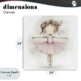 thumbnail image 4 of Stupell Industries Eclectic Flower Ballerina in Pink Tutu Canvas Art, 24 x 24, by Creative Studio, 4 of 8