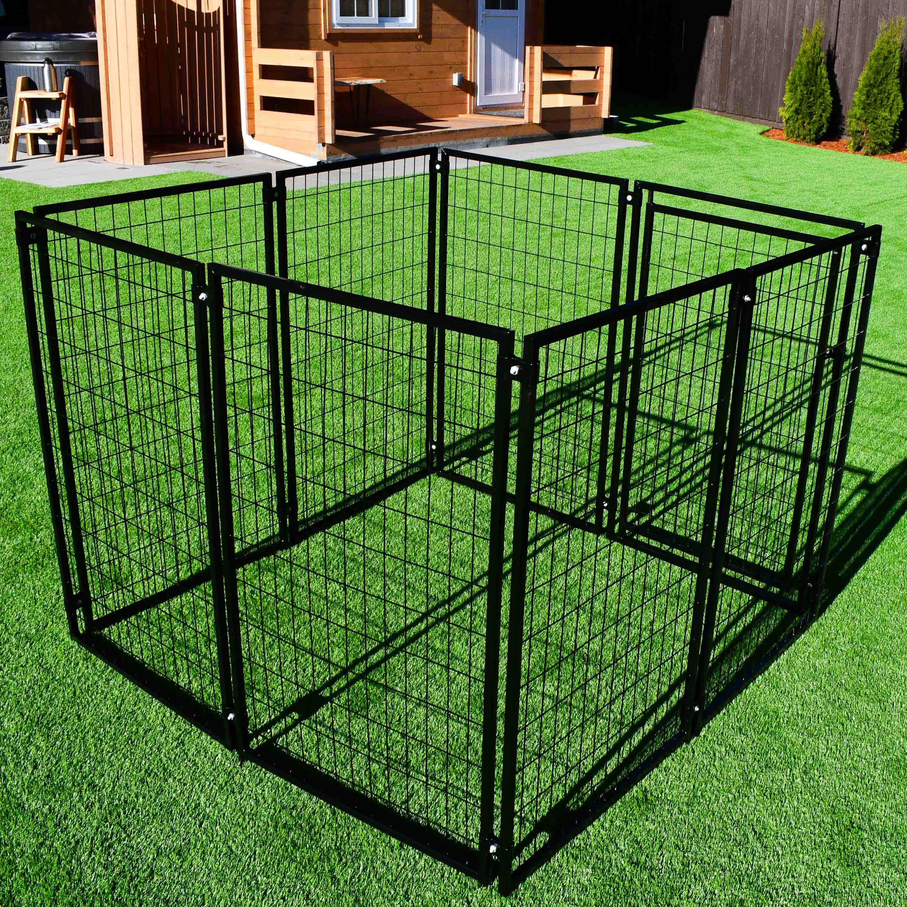 Luna Expandable Heavy-Duty Dog Kennel – 8 Panel – 5x5x4 ft
