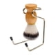 thumbnail image 5 of Brocha de afeitar,Juego de brochas de afeitar para hombre con soporte para brochas,Kit de afeitado 2 en 1 para recortadora de barba y bigote,Brocha de afeitar sintética con soporte de acero, 5 of 8