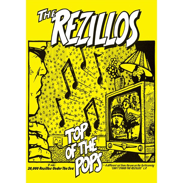 Póster decorativo Wdftyju LOS REZILLOS Pintura Arte de la pared Decoración del hogar 50x70cm