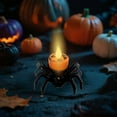 thumbnail image 2 of JoyMoreHome 12 PCS LED Halloween Flameless Candle Light, Battery Operated Spider Lights, for Halloween Party Table Centerpiece Decoration, 2 of 6