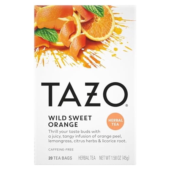 Tazo Wild Sweet Orange Herbal Tea, 20 ct