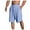 Z091-Dark Blue, variant on Caqnni Men's Linen Shorts Casual Elastic Waist Drawstring Summer Beach Shorts Comfortable Elastic Waistband Drawstring Sports Gym Basketball Casual Shorts (M,Dark Blue)