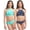 Aqua/Navy, variant on Kanu Surf Girls Swimsuits - 4 Piece UPF 50+ Quick Dry Girls Tankini and Bikini Bathing Suits (6-16)