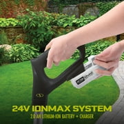 Sun Joe 24V Cordless Garden Tiller Cultivator Kit with Battery and Charger, 24V-TLR-LTE