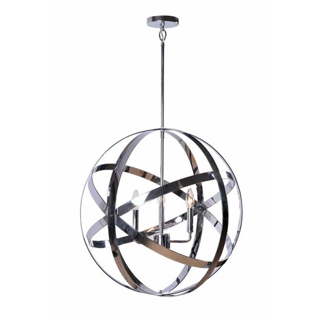 Kenroy Home 93553CH Global 3 Light Chandelier