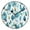 Black, variant on Teal Leaf Design Wall Clock Modern Small Clock Black Hands for Office, Home, Bedroom,School 9.84in