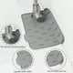 thumbnail image 5 of Bewildely Protección eficaz para la estera del grifo del silicón del fregadero de la cocina fácil de instalar y limpiar el gel de silicona Juegos de accesorios de baño blanco, 5 of 6