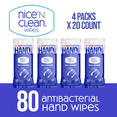 thumbnail image 3 of Nice 'N Clean Antibacterial Hand Wipes, 80 Ct, 3 of 8