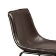 thumbnail image 2 of 26 Inch Set of 2 Counter Stool Chairs Padded Dark Brown Faux Leather - Saltoro Sherpi, 2 of 6