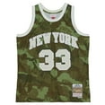 thumbnail image 2 of Men's Mitchell & Ness Patrick Ewing Camo New York Knicks Hardwood Classics 1991/92 Ghost Green Swingman Jersey, 2 of 4