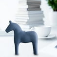 thumbnail image 3 of Hand Painted Swedish Wooden Horse Figurine Colored Horse Sculpture Small Horse Statues Scandinavian Wedding Gifts Home Desk Topper Decor Blue L, 3 of 9