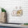 thumbnail image 1 of TIMIFIS Plastic Storage Basket No Punch Ginger Garlic Hanging Basket Kitchen Shelf Wall Mounted Spice Frame Household Gods Ginger Garlic Kitchen Multi Function Organizer Kitchen Gadgets, 1 of 6