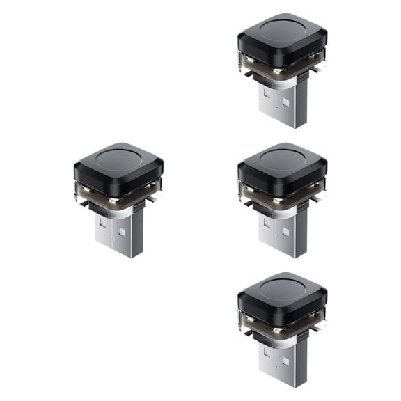 Dickly 4 Pcs USB Car Interior Atmosphere Lights Plug-in Mini Ambient Lamp Accessories