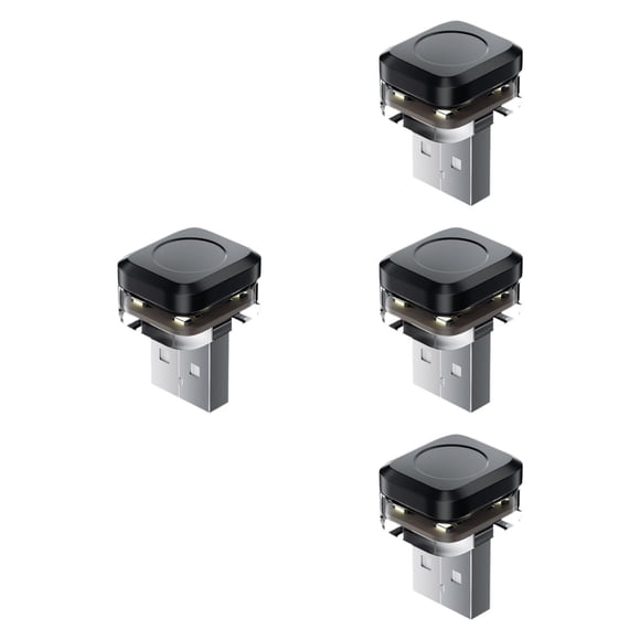4 luces LED de ambiente USB para coche, iluminación ambiental, fácil instalación, miniluz nocturna LED para decoración del hogar y el coche.