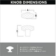 thumbnail image 5 of Franklin Brass P40857k Cut Glass 1-1/2" Bar Cabinet Knob - Brass, 5 of 5