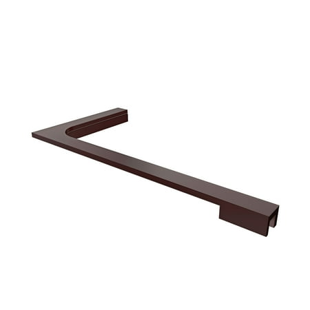 Support Oil Rubbed Bronze - 18 in. L-Bar Support Bracket (Left Wall Installation) for 10mm (3/8 in.) Glass in Oil Rubbed Bronze