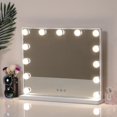 thumbnail image 1 of Hollywood Miroir de Courtoisie avec 2-14 Ampoules Led Newway (Ampoule Seulement), 1 of 2